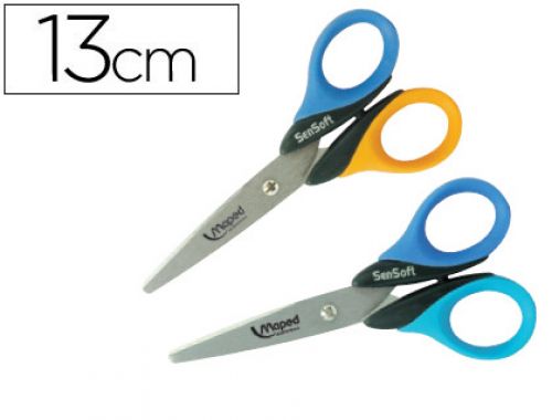 Tesoura sensoft da maped, com aneis flexiveis, 130 mm , Maped , 35535 , 3154141693007
